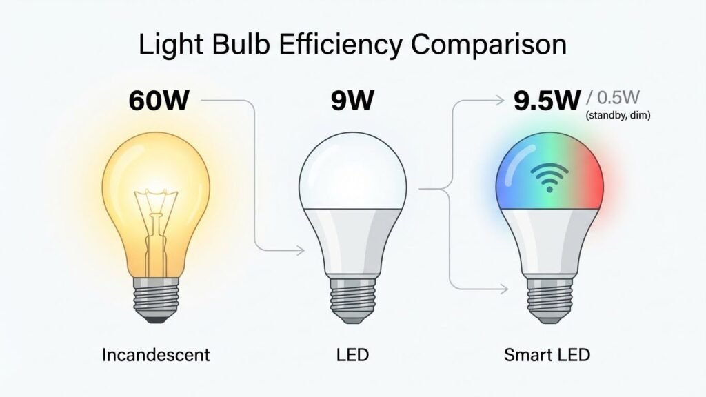 Comparison With Traditional Bulbs