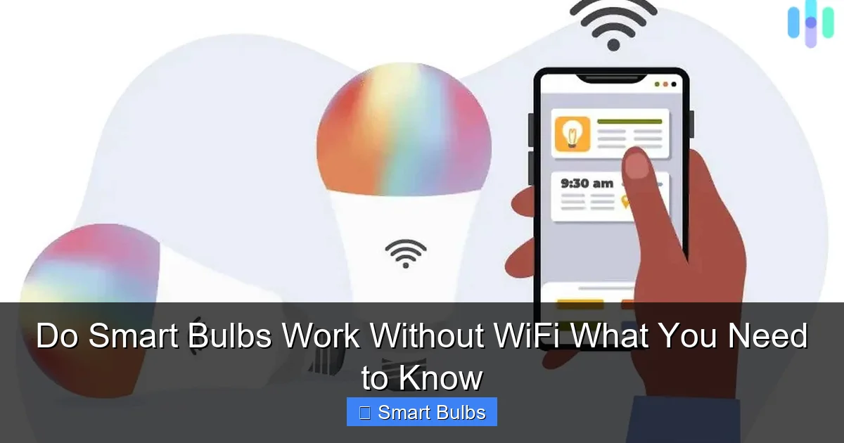 Do Smart Bulbs Work Without WiFi What You Need to Know