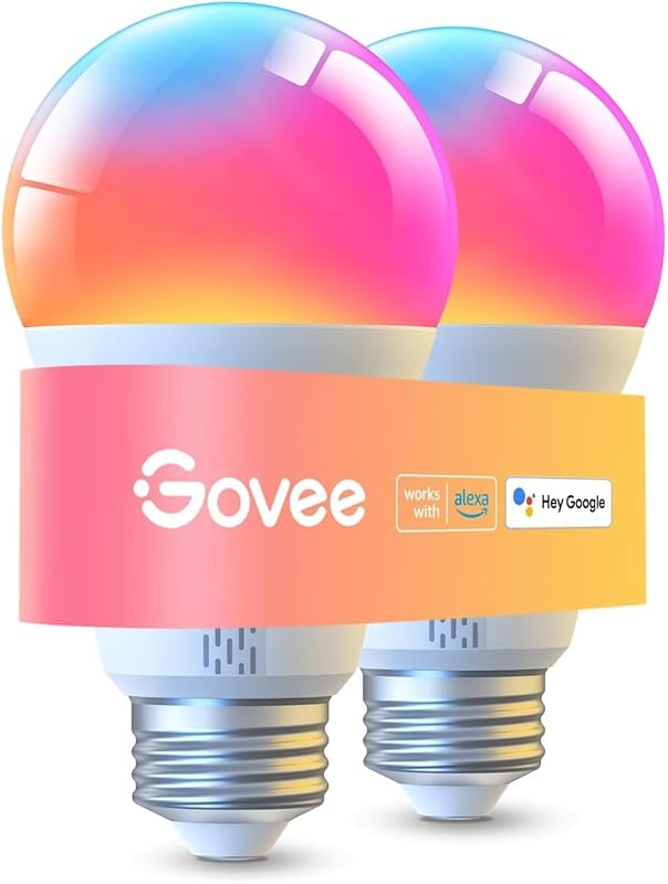 Govee Smart 1000 Lumens Color Changing LED Garage Bulb 2-Pack Compatib