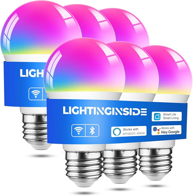 Lightinginside Color Changing Smart Light Bulbs compatible with Alexa 