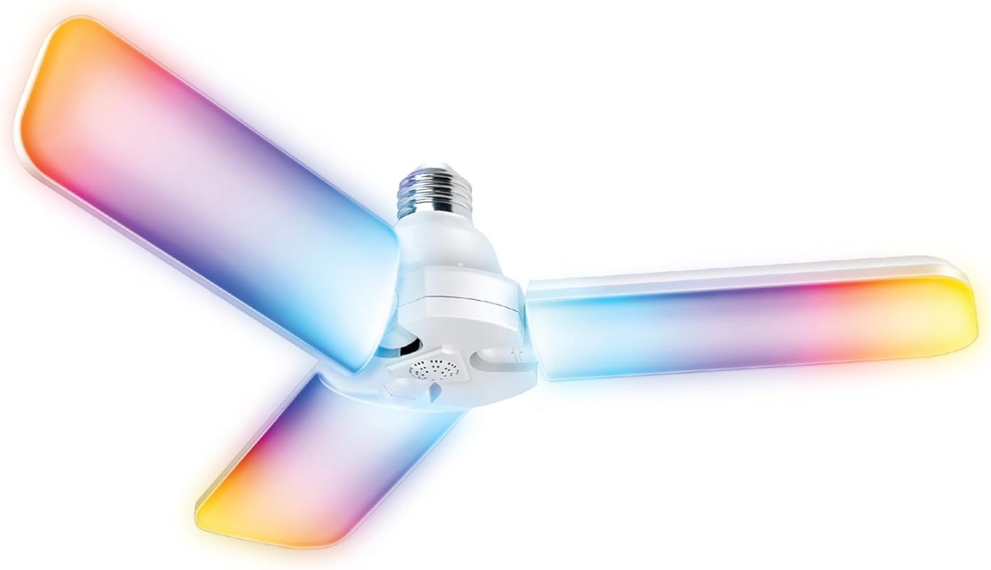 Feit Electric Smart 3-Panel LED Garage Light with 4000 Lumens WiFi and