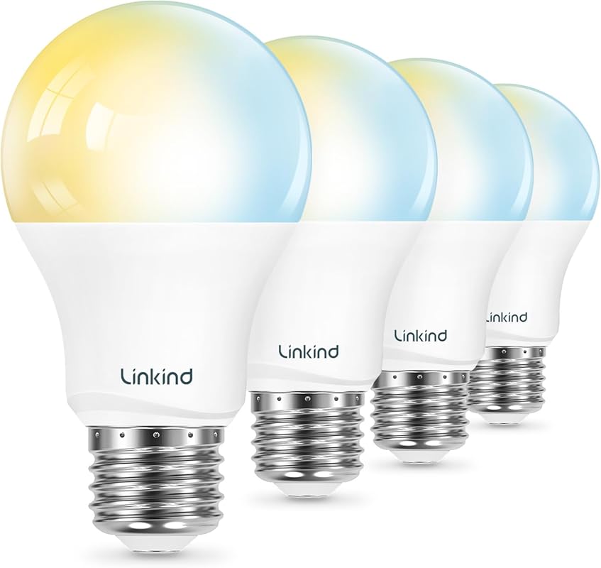 Linkind Tunable White Smart LED Light Bulbs compatible with Alexa and 