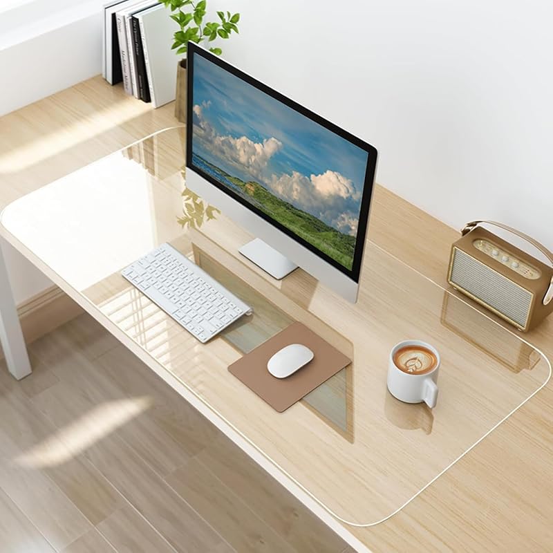 Clear Non-Slip PVC Desk Protector Mat