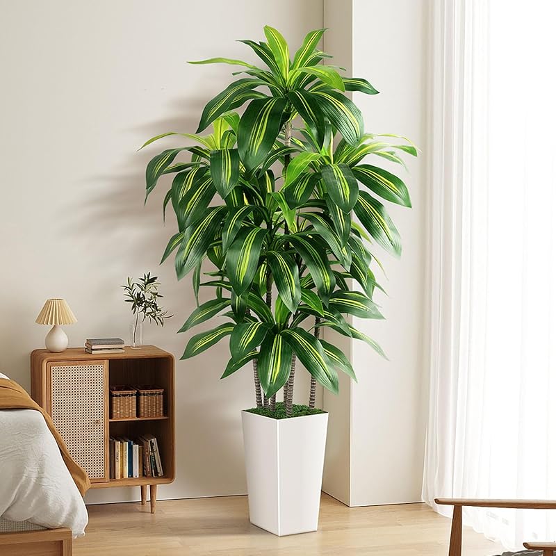 5-Foot Tall Artificial Dracaena Yucca Tree