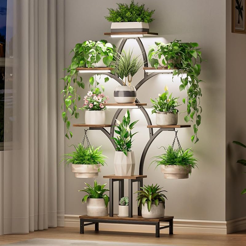 Eight Tiered Corner Indoor Plant Stand