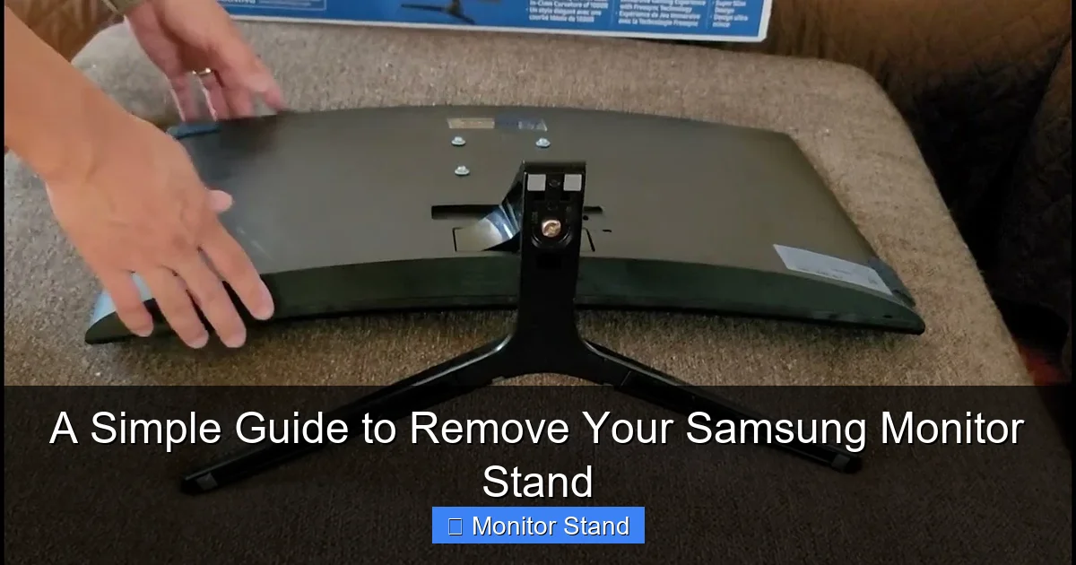 A Simple Guide to Remove Your Samsung Monitor Stand