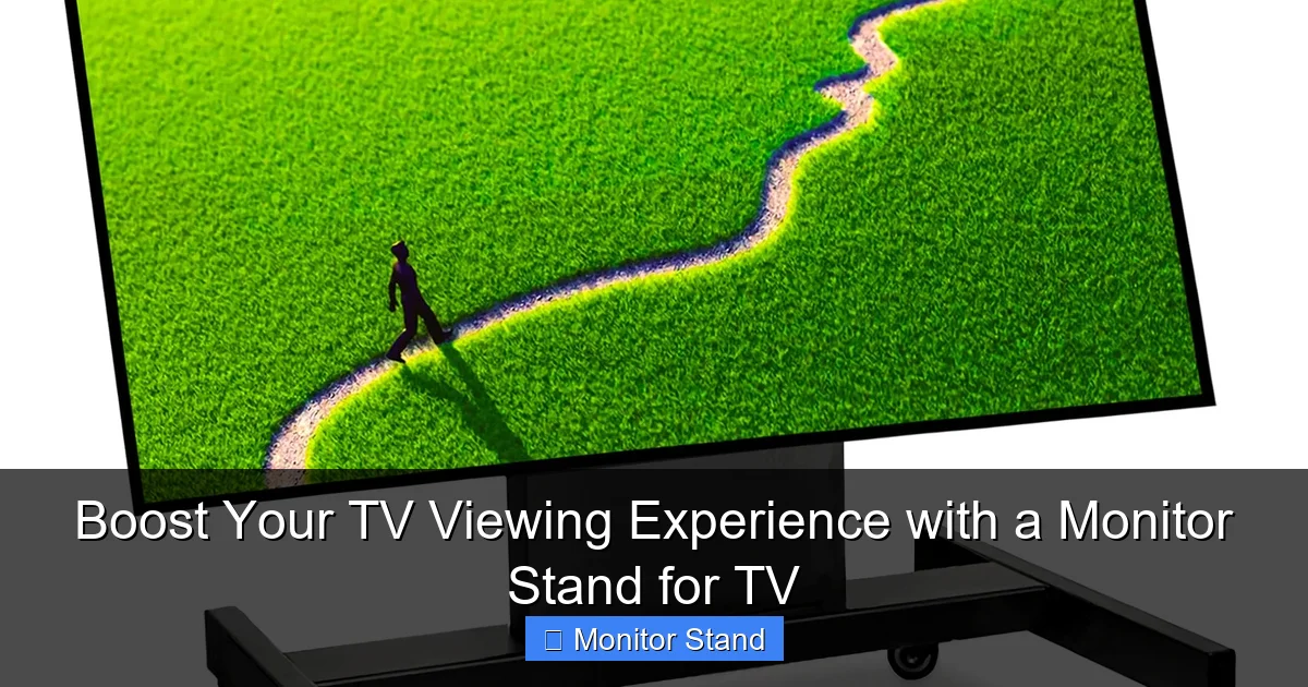 Boost Your TV Viewing Experience with a Monitor Stand for TV