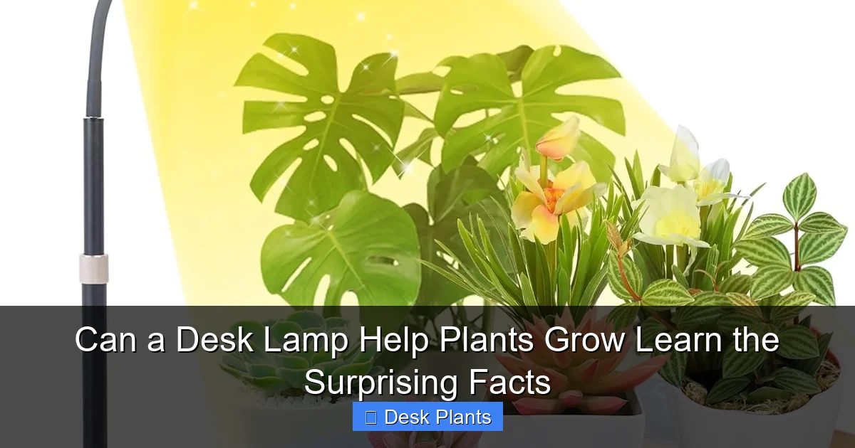 Can a Desk Lamp Help Plants Grow Learn the Surprising Facts