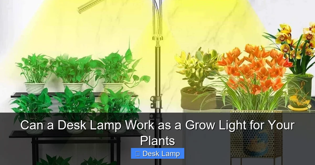 Can a Desk Lamp Work as a Grow Light for Your Plants