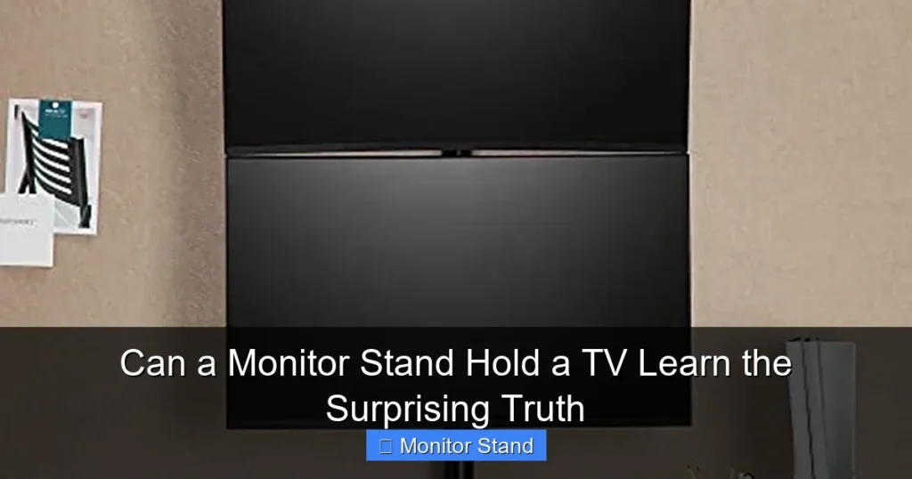 Can a Monitor Stand Hold a TV Learn the Surprising Truth