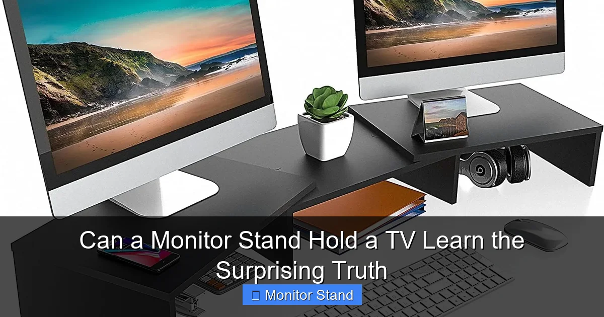Can a Monitor Stand Hold a TV Learn the Surprising Truth
