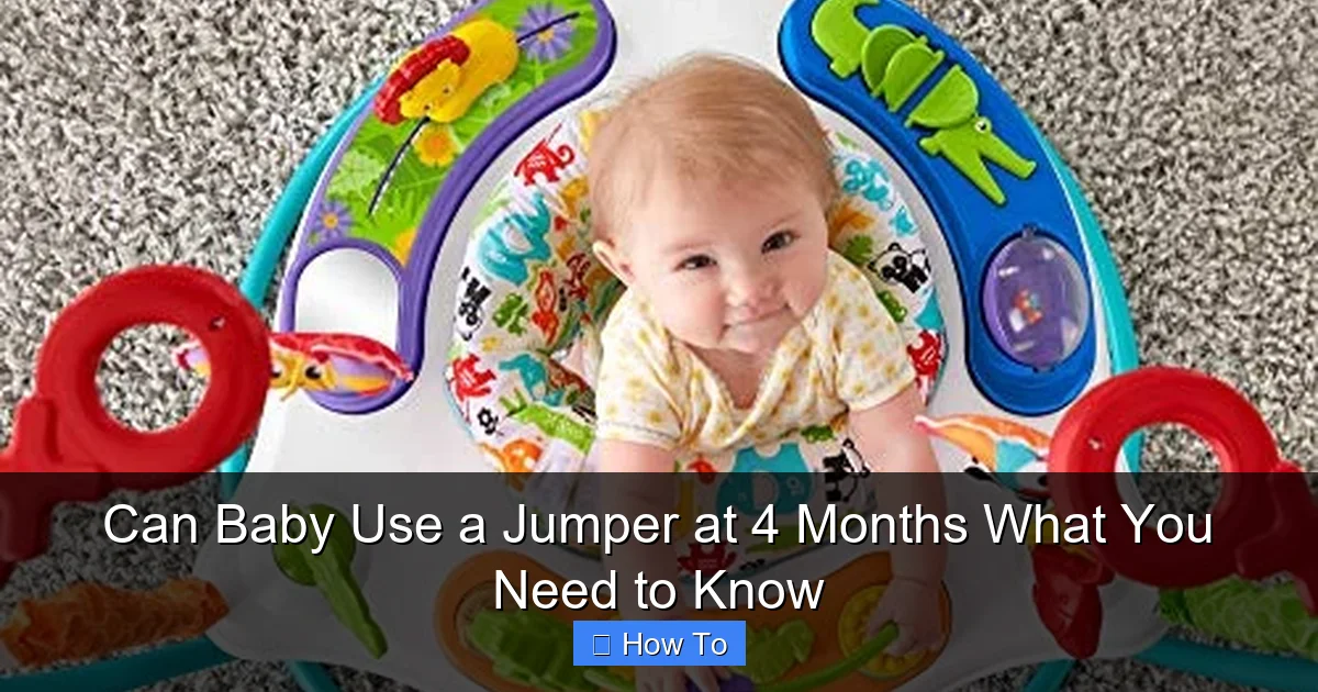 Can Baby Use a Jumper at 4 Months What You Need to Know