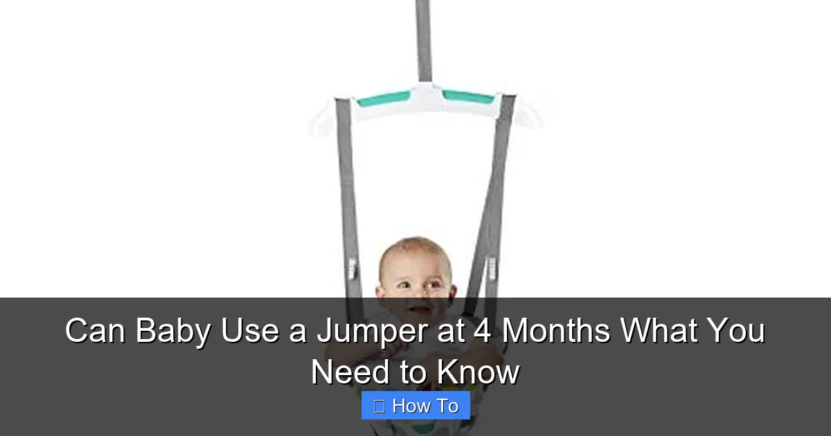 Can Baby Use a Jumper at 4 Months What You Need to Know