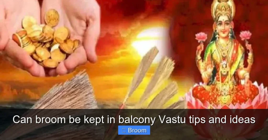Can broom be kept in balcony Vastu tips and ideas