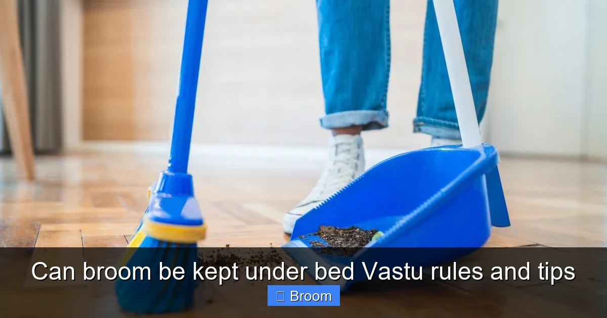 Can broom be kept under bed Vastu rules and tips