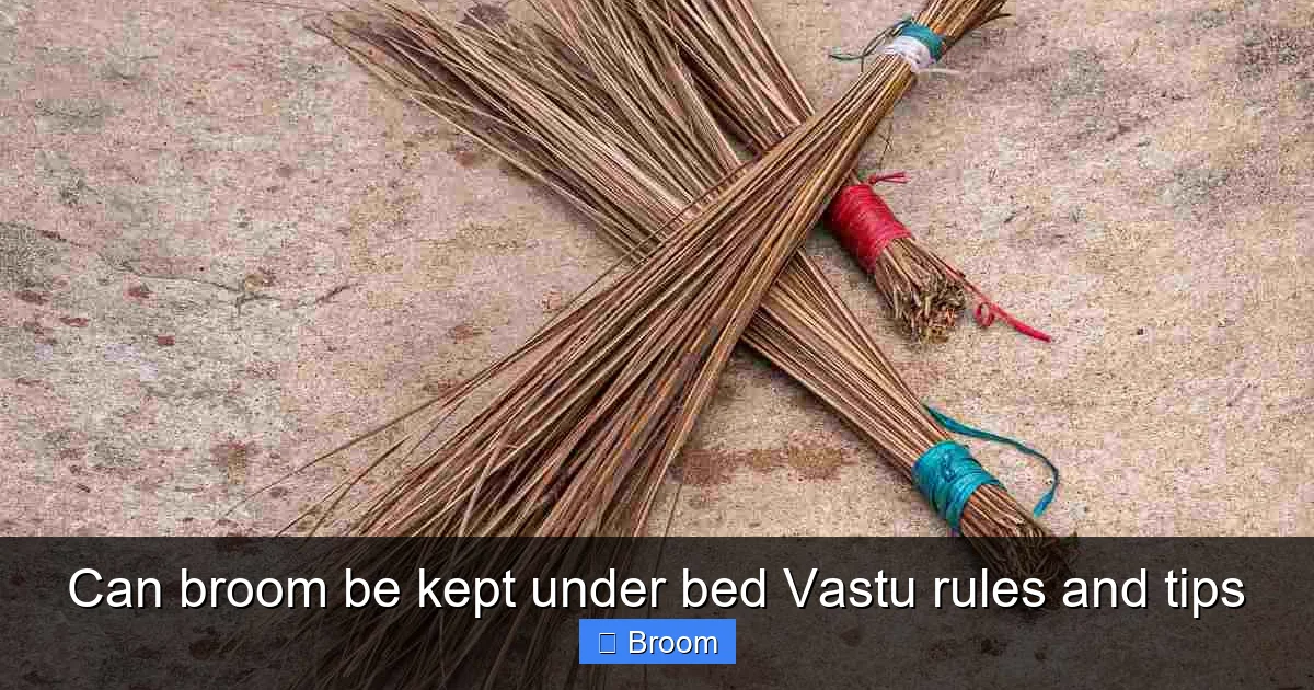 Can broom be kept under bed Vastu rules and tips