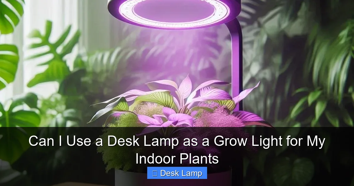 Can I Use a Desk Lamp as a Grow Light for My Indoor Plants