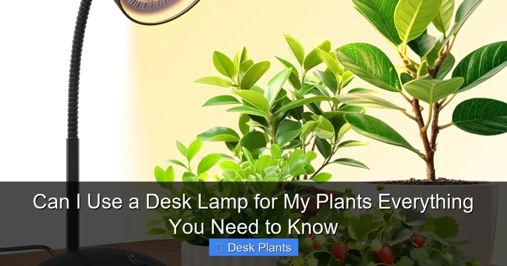 Can I Use a Desk Lamp for My Plants Everything You Need to Know