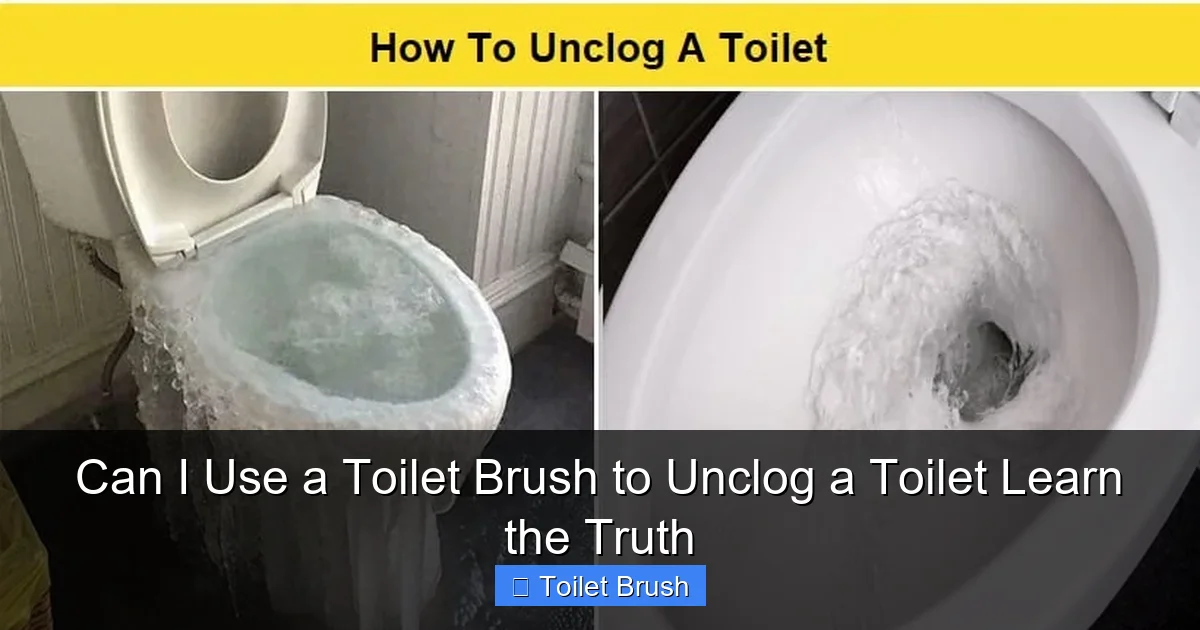 Can I Use a Toilet Brush to Unclog a Toilet Learn the Truth