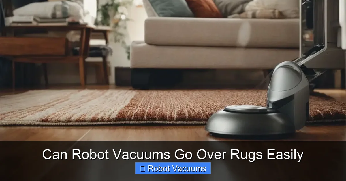 Can Robot Vacuums Go Over Rugs Easily
