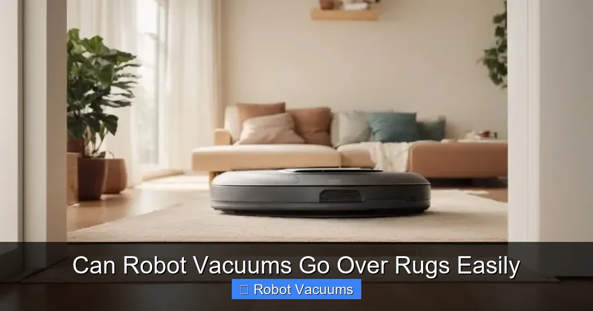 Can Robot Vacuums Go Over Rugs Easily