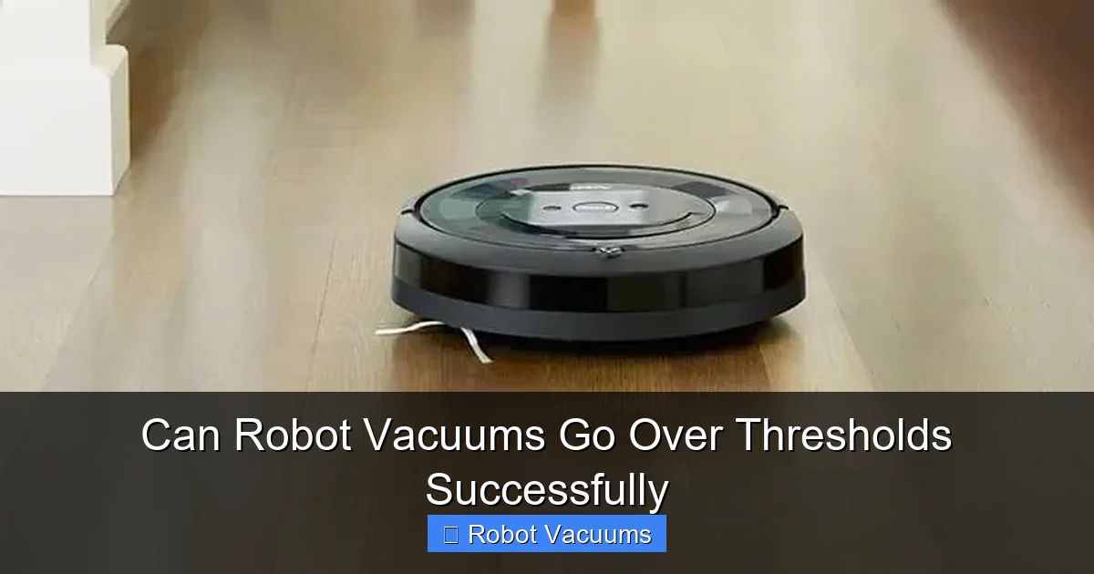 Can Robot Vacuums Go Over Thresholds Successfully