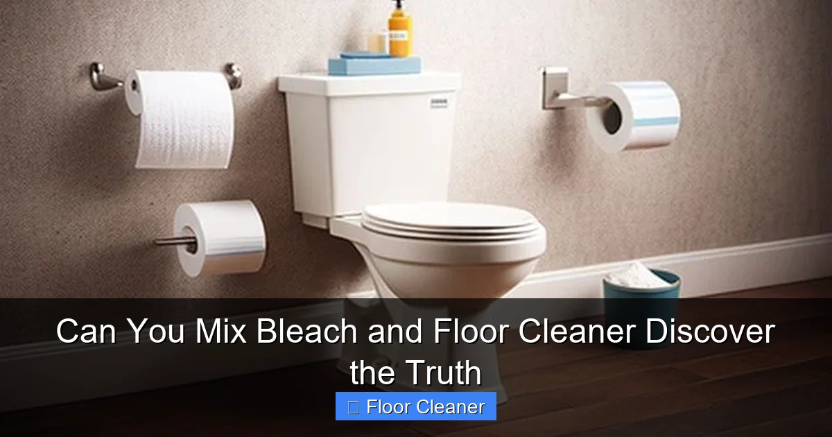 Can You Mix Bleach and Floor Cleaner Discover the Truth