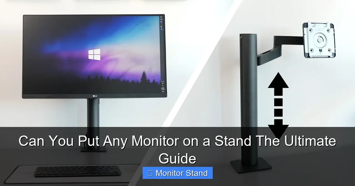 Can You Put Any Monitor on a Stand The Ultimate Guide