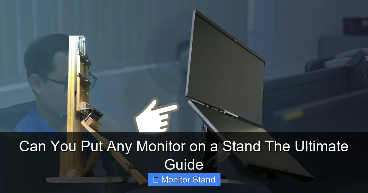 Can You Put Any Monitor on a Stand The Ultimate Guide