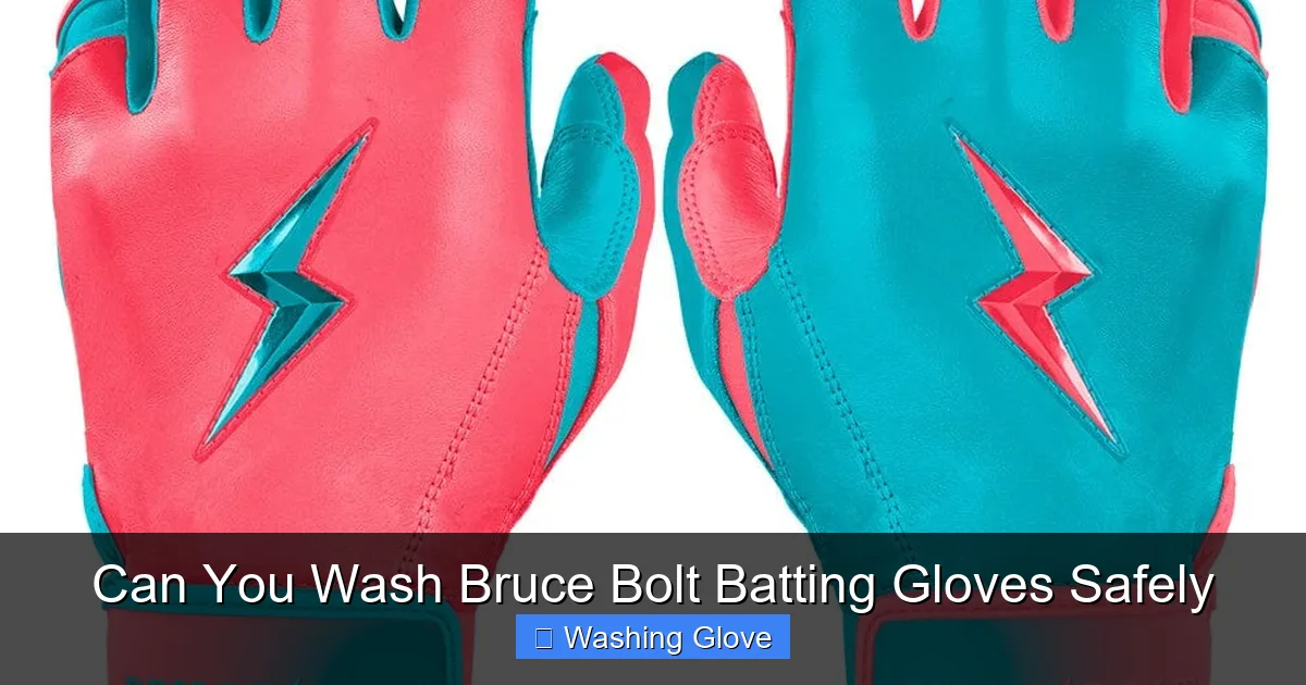 Can You Wash Bruce Bolt Batting Gloves Safely
