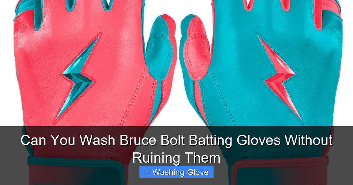 Can You Wash Bruce Bolt Batting Gloves Without Ruining Them