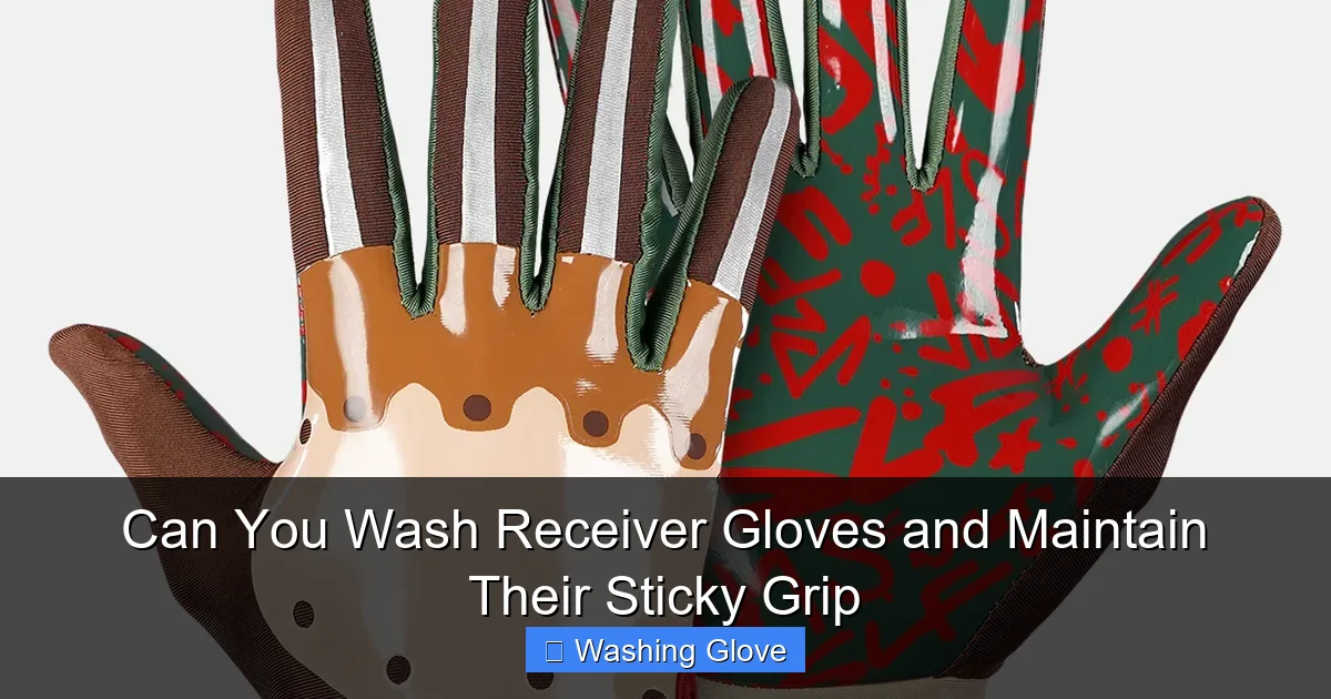 Can You Wash Receiver Gloves and Maintain Their Sticky Grip