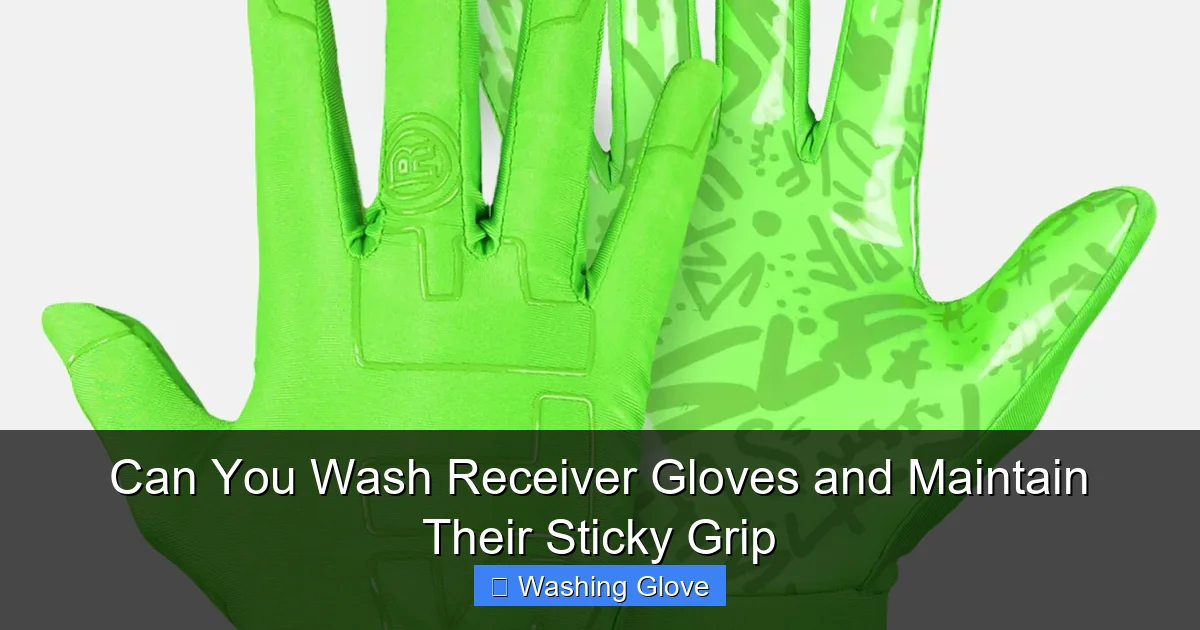 Can You Wash Receiver Gloves and Maintain Their Sticky Grip
