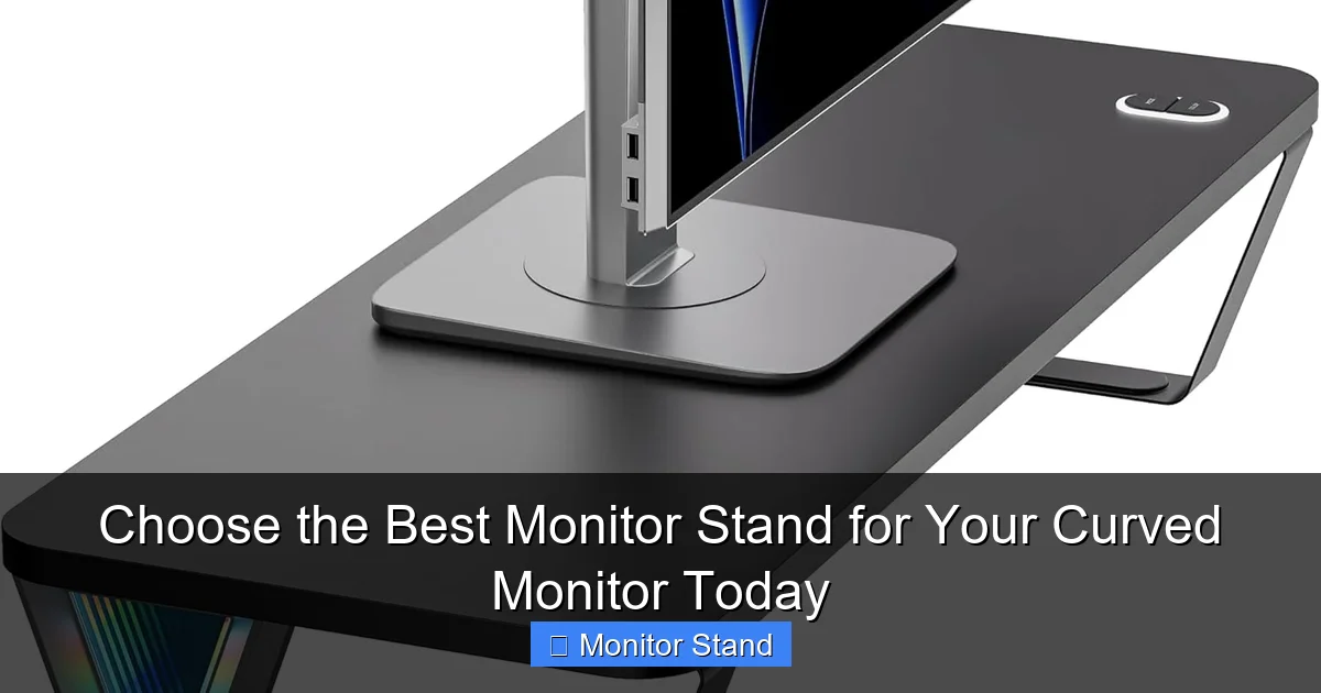 Choose the Best Monitor Stand for Your Curved Monitor Today