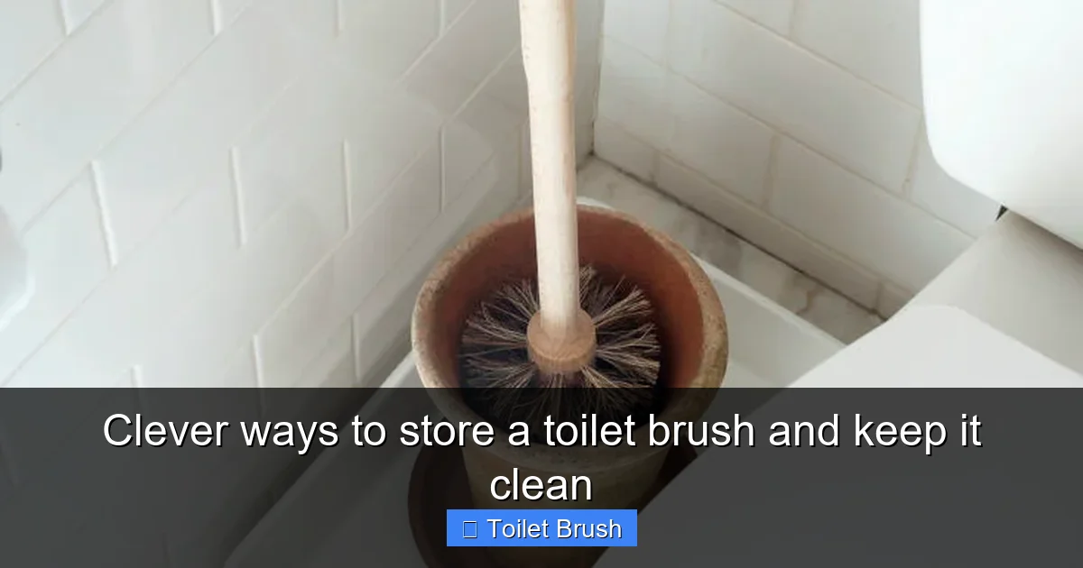 Clever ways to store a toilet brush and keep it clean