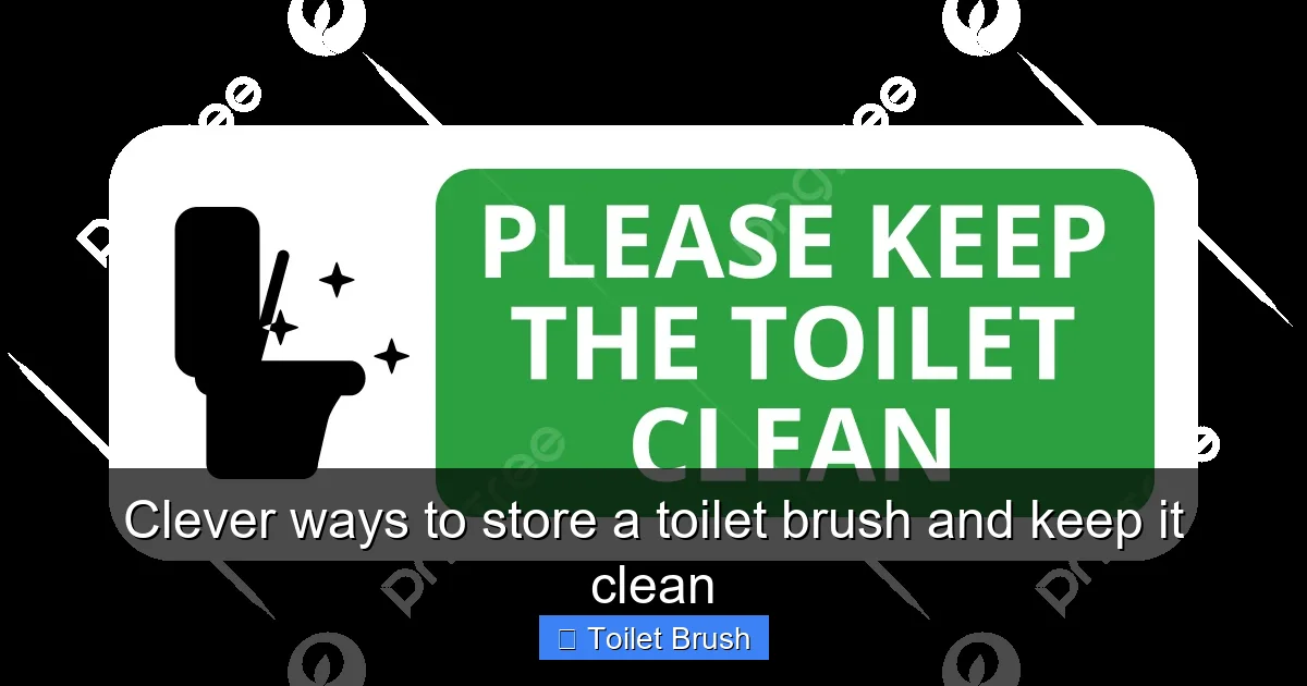 Clever ways to store a toilet brush and keep it clean