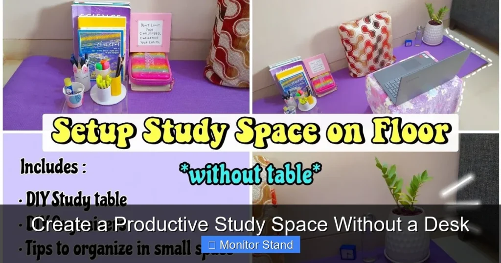 Create a Productive Study Space Without a Desk