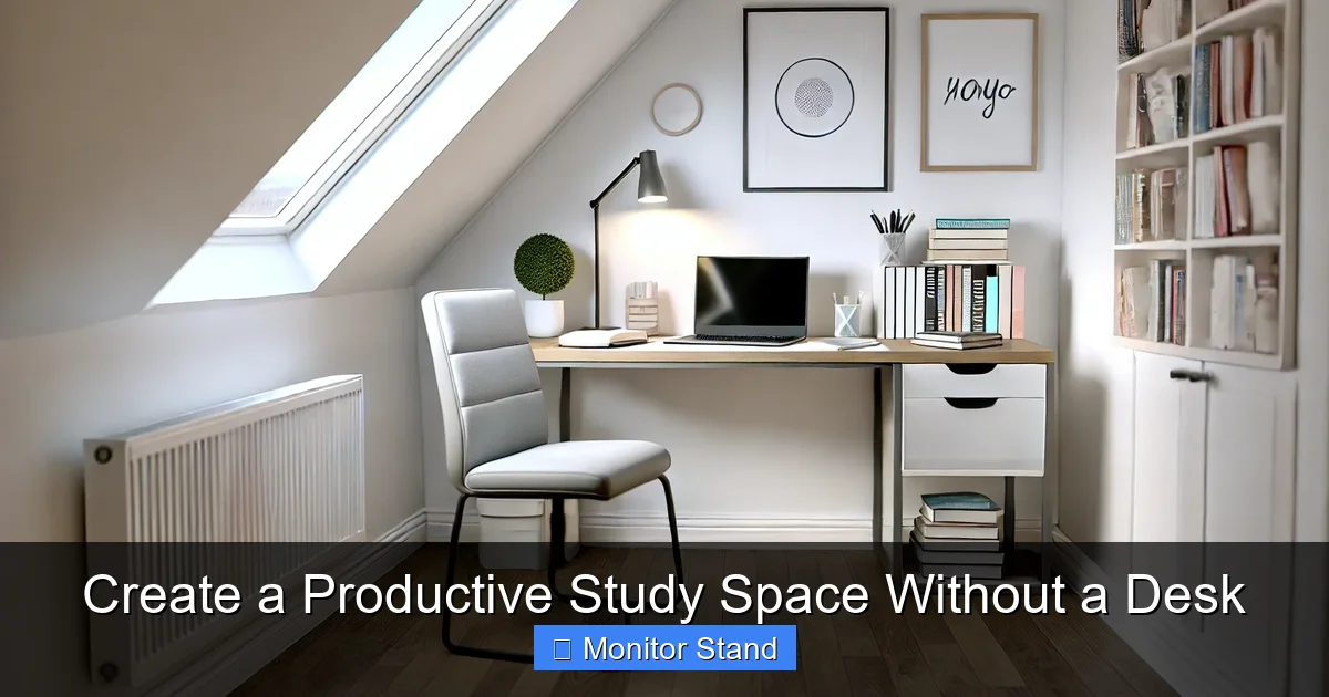 Create a Productive Study Space Without a Desk