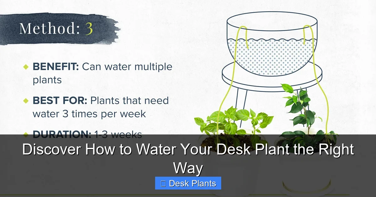 Discover How to Water Your Desk Plant the Right Way