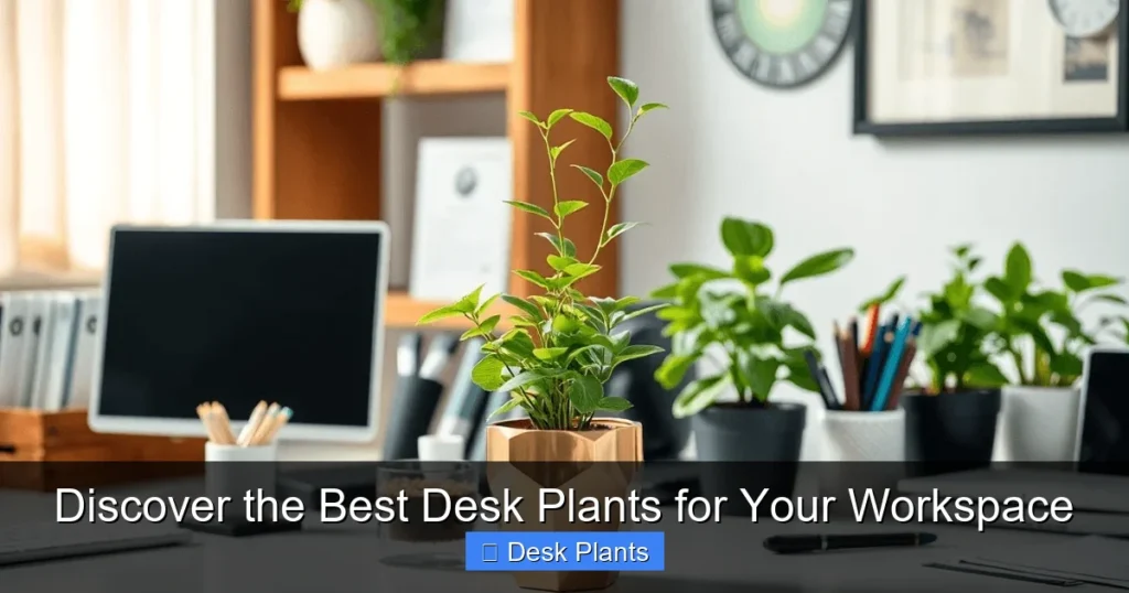 Discover the Best Desk Plants for Your Workspace