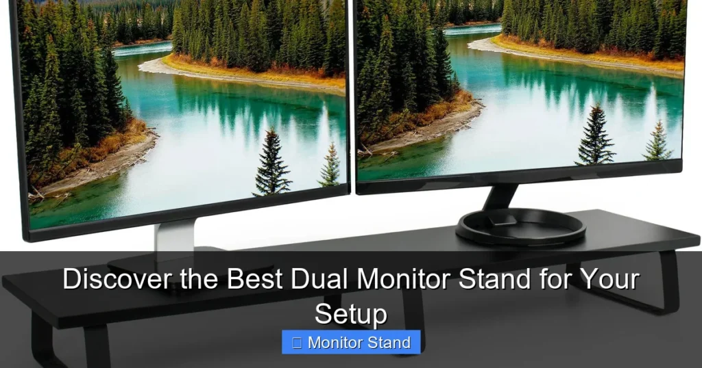 Discover the Best Dual Monitor Stand for Your Setup