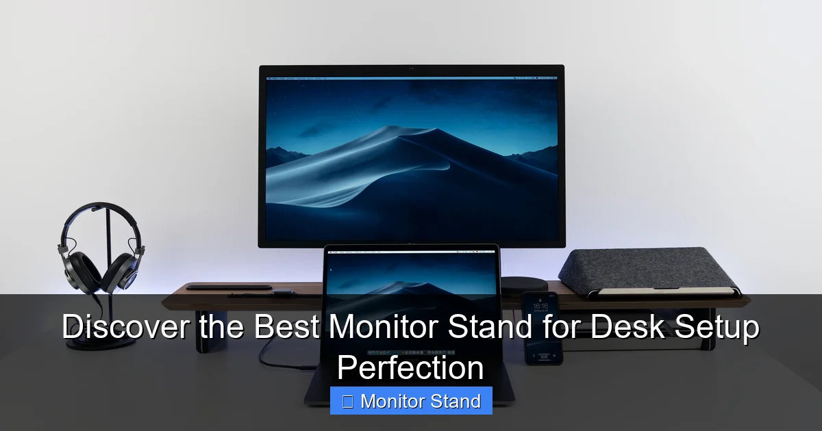 Discover the Best Monitor Stand for Desk Setup Perfection