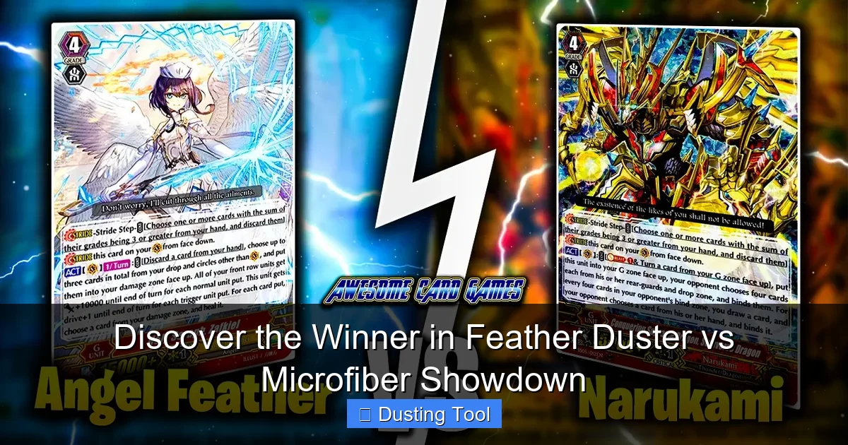 Discover the Winner in Feather Duster vs Microfiber Showdown