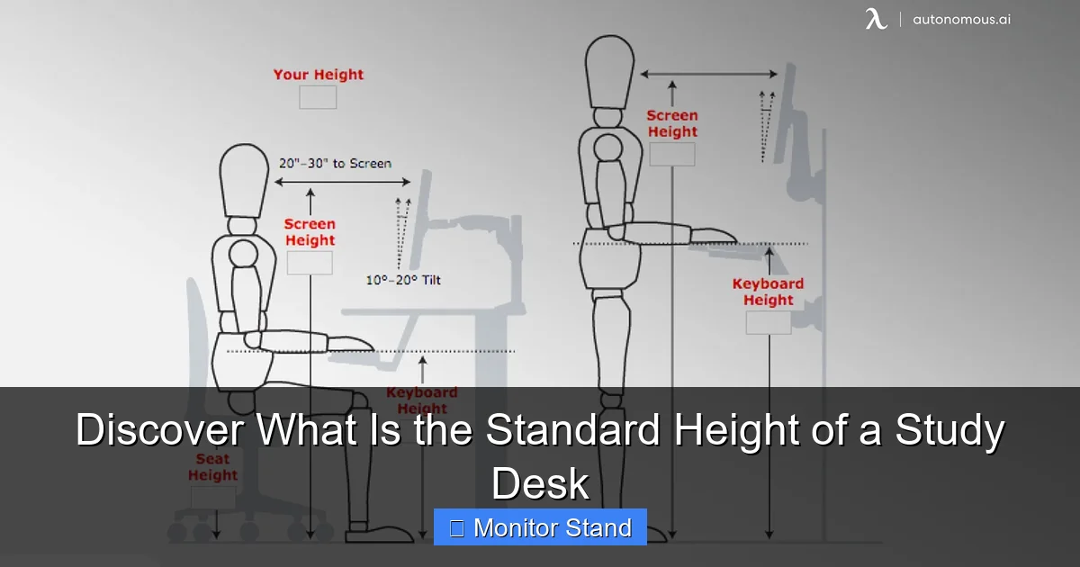 Discover What Is the Standard Height of a Study Desk
