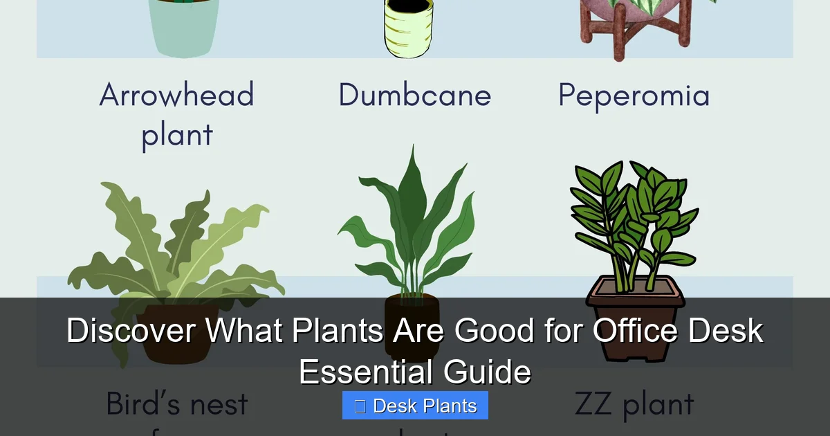 Discover What Plants Are Good for Office Desk Essential Guide