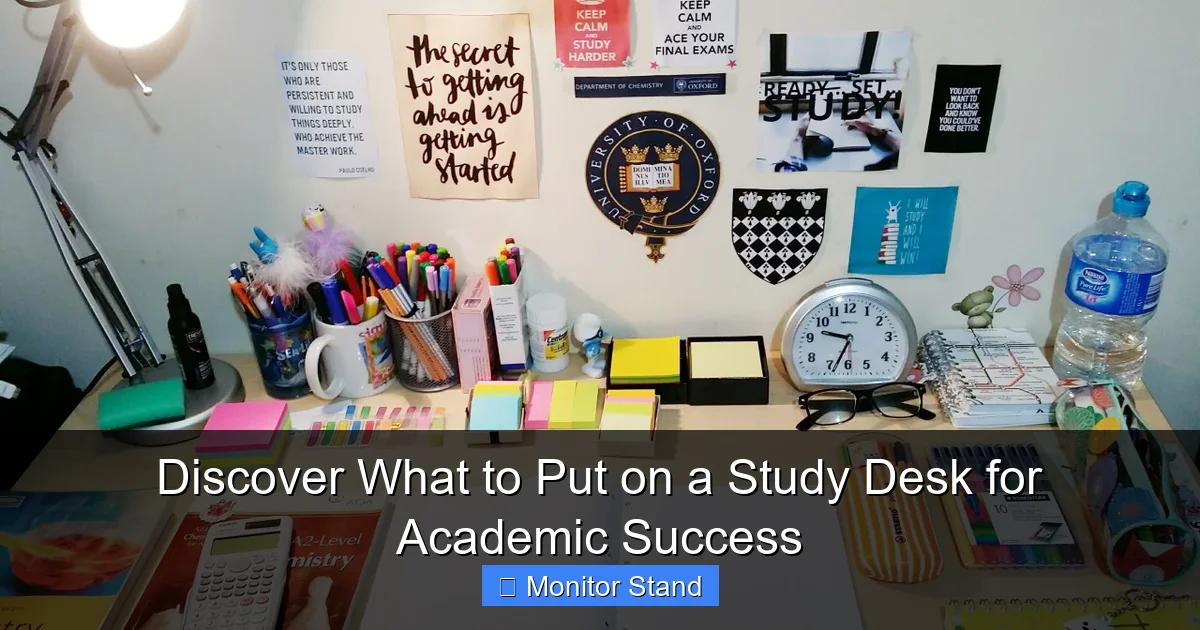 Discover What to Put on a Study Desk for Academic Success
