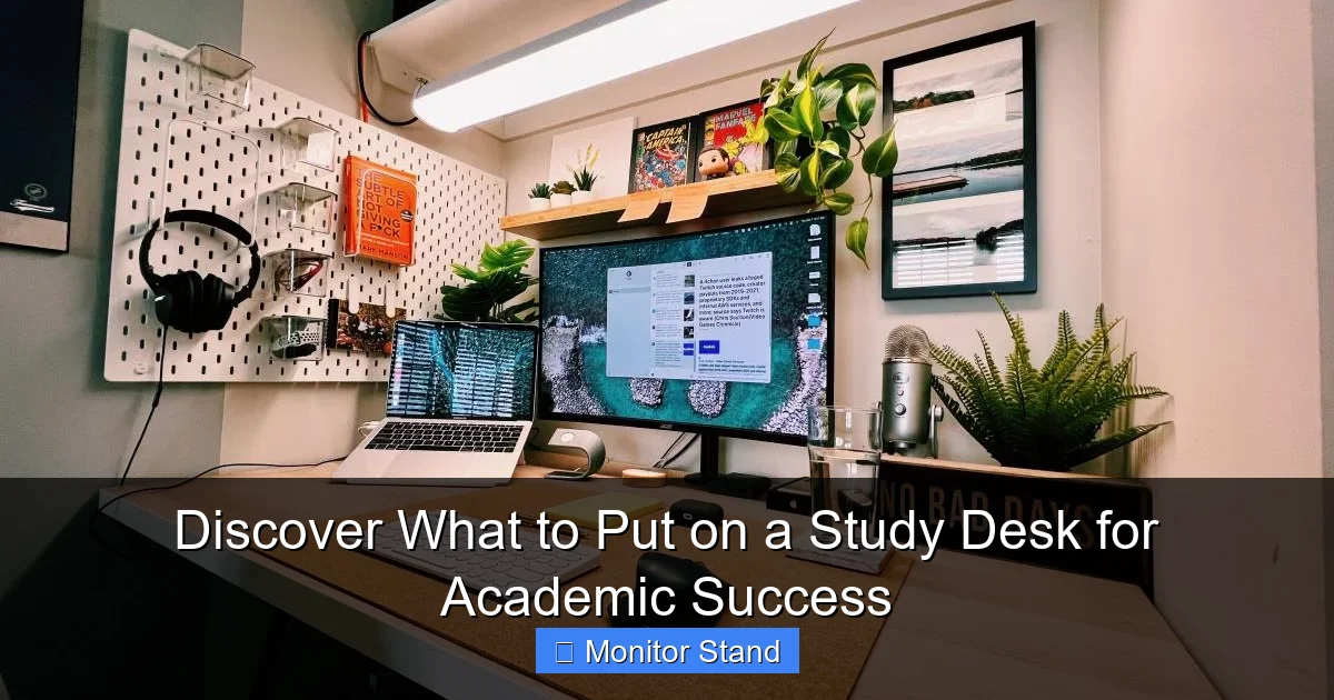 Discover What to Put on a Study Desk for Academic Success