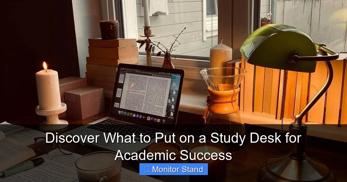 Discover What to Put on a Study Desk for Academic Success