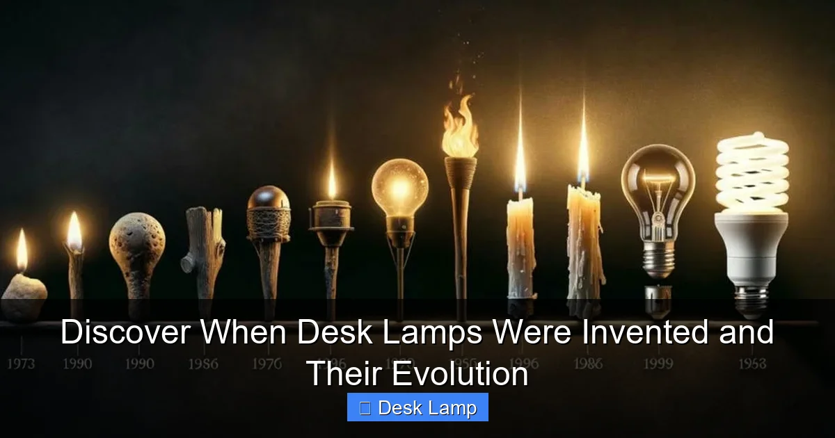 Discover When Desk Lamps Were Invented and Their Evolution