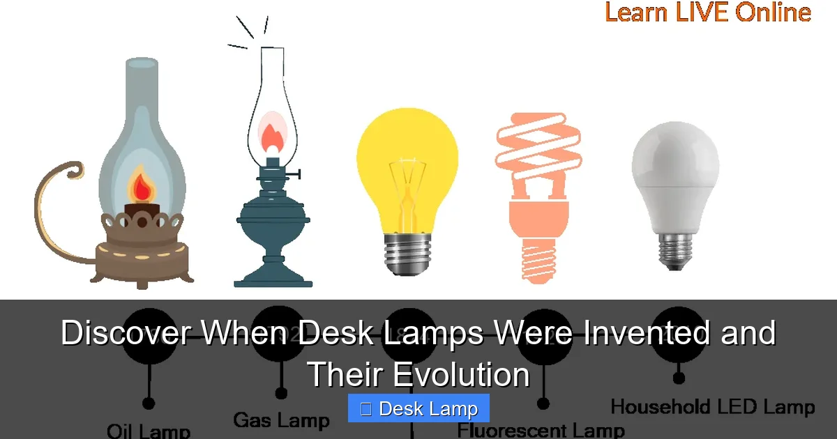 Discover When Desk Lamps Were Invented and Their Evolution